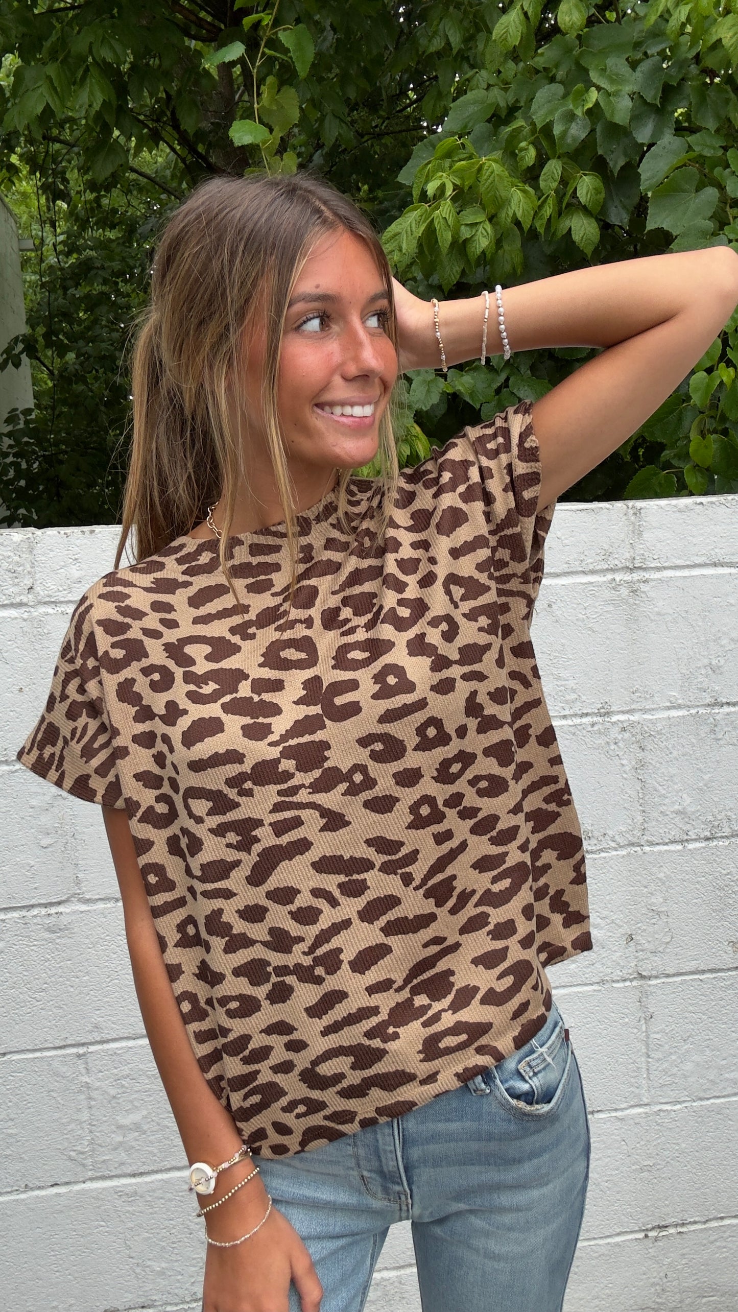 Wild & Free Leopard Knit Top