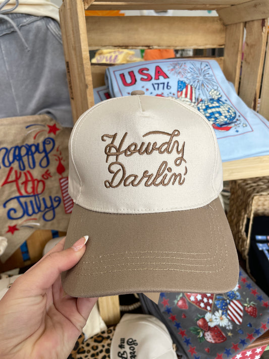 Howdy Darlin Cap - Mocha