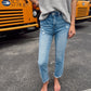 Nicole Light Wash Denim Cropped Jeans