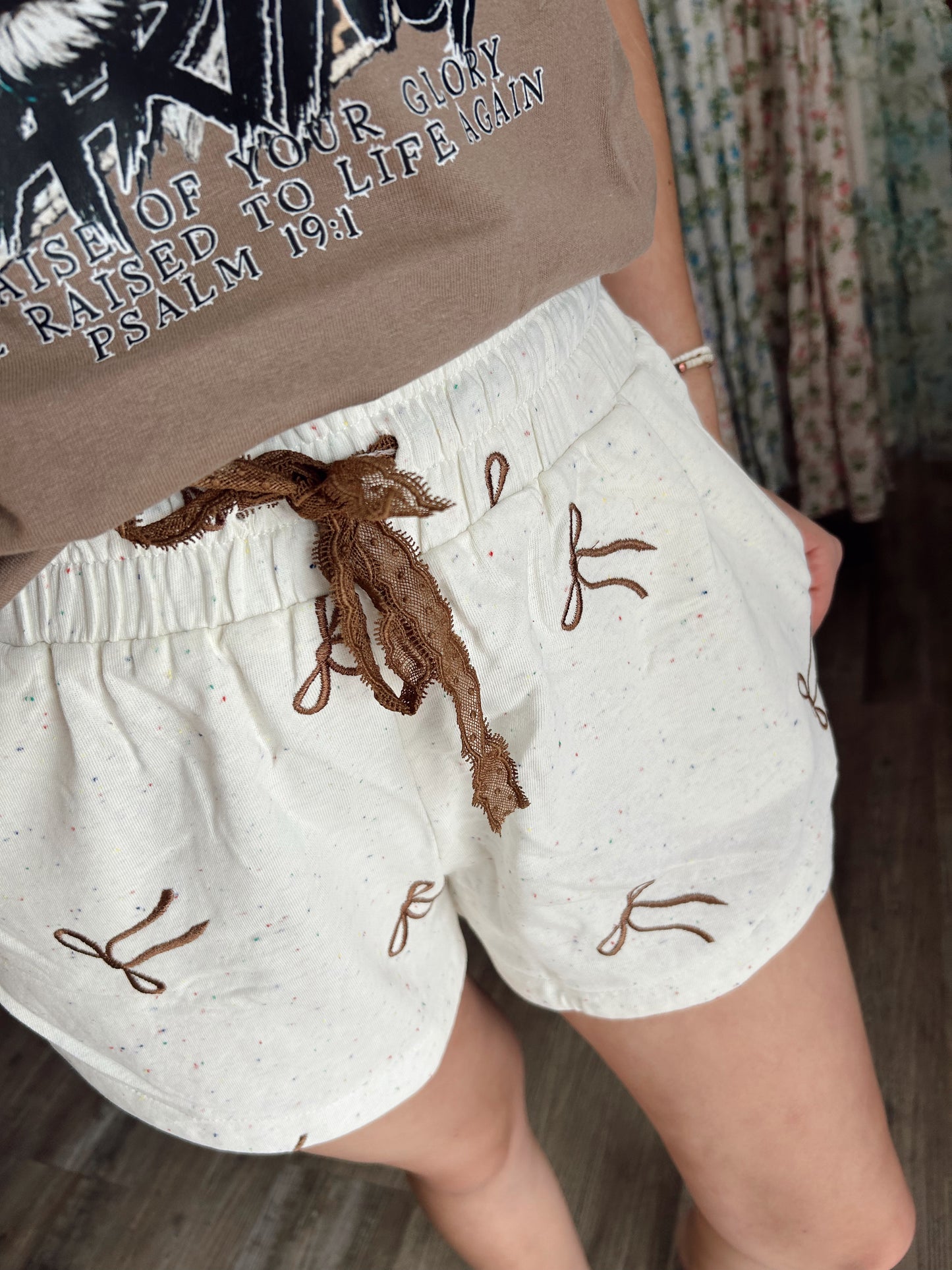 Beautiful In Bows Shorts - Off White