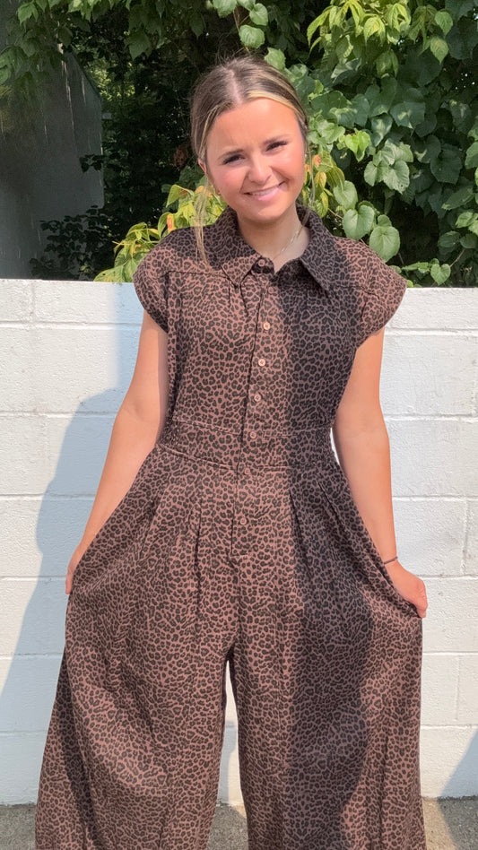 Heartbreaker Cheetah Jumpsuit