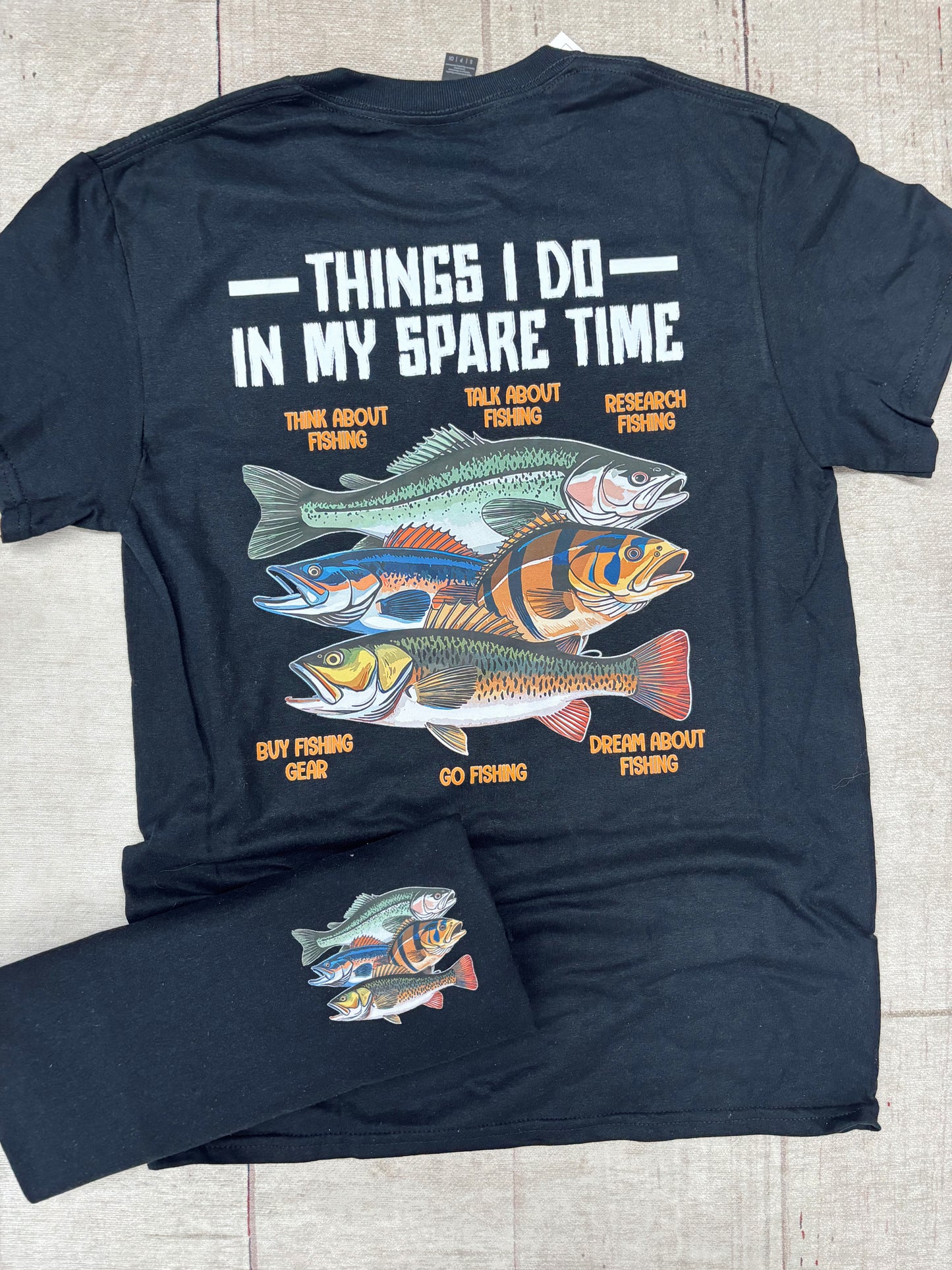 Things I Do In My Spare Time.. Fish Short Sleeve Graphic Tee