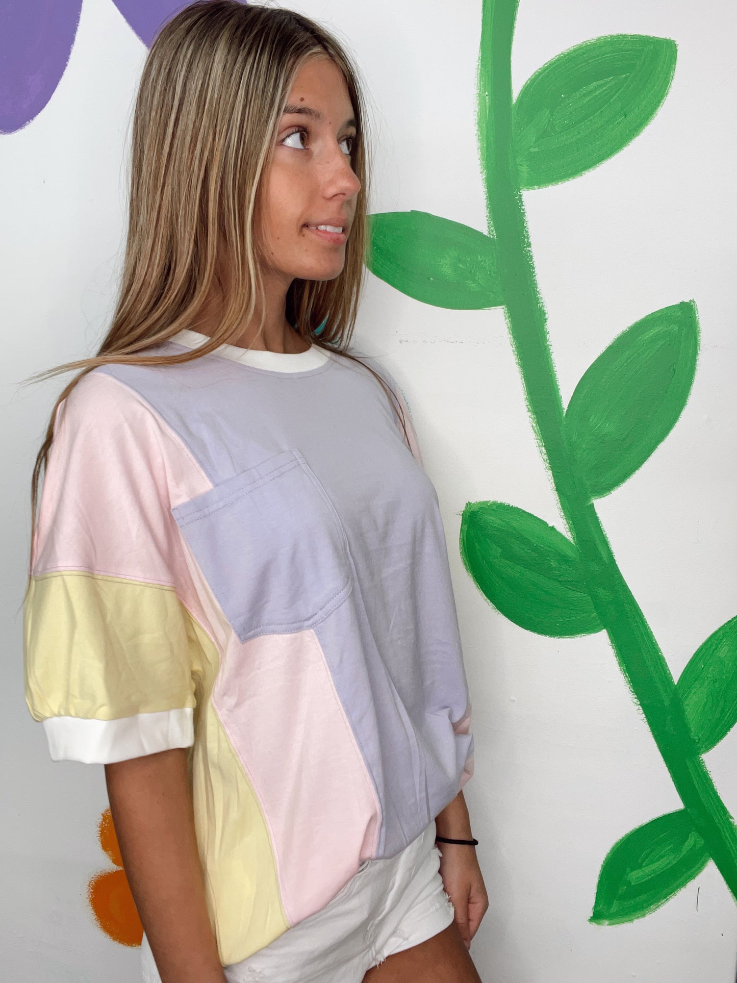 Pretty In Pastels Colorblock Top