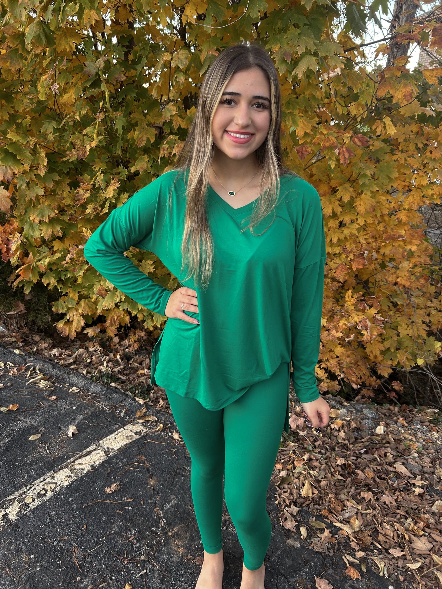 Simply Yours 2 Piece Legging Set - Forrest