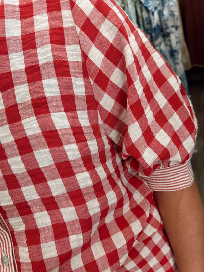 Safe & Sound Gingham 2 Piece Set - Red