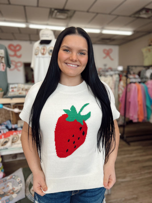 Strawberry Fields Sweater Top
