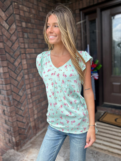 Strike A Pose Floral Top