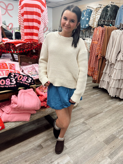 My Heart Denim Mini Skirt