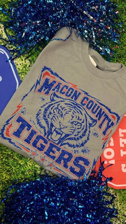 Macon County Tigers Frame Graphic Tee