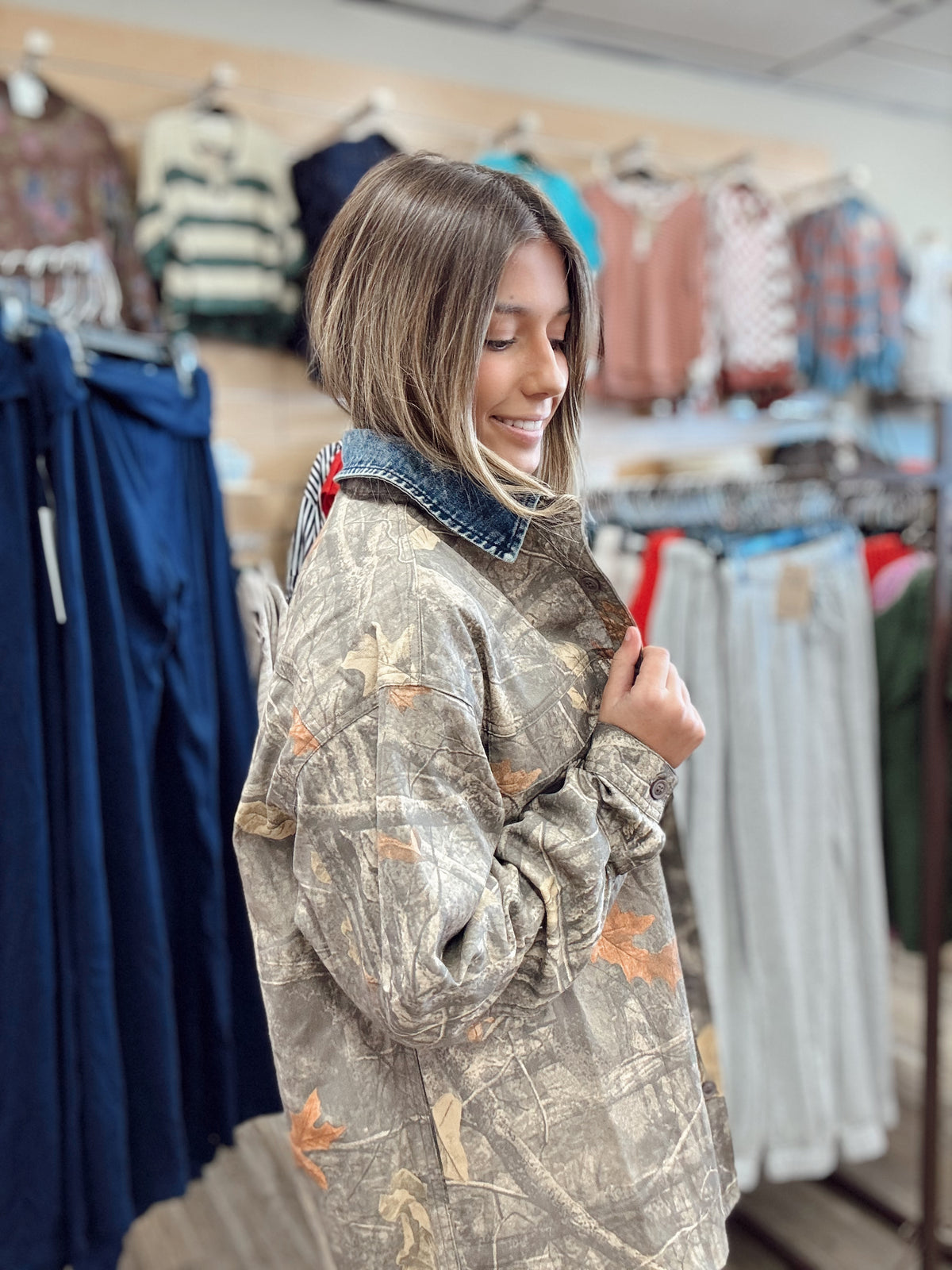 Zero Chance Camo Button Up
