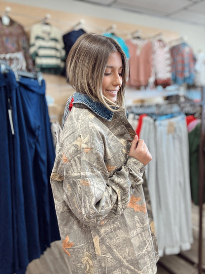 Zero Chance Camo Button Up