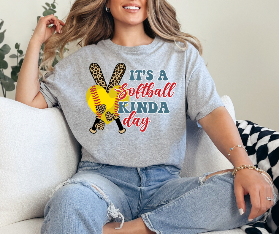 It's Softball Kinda Day Graphic Tee - Adult