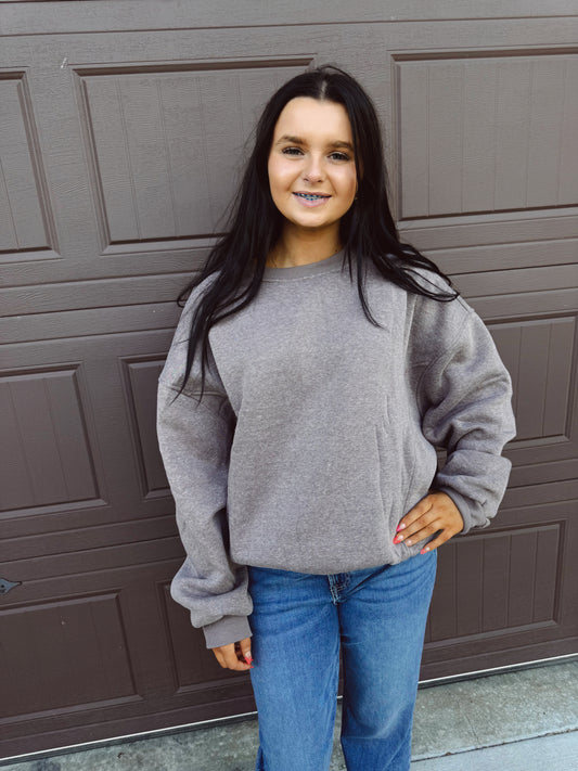 Cozy On Up Sweatshirt - Walnut