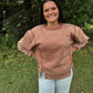 The Best Feeling Acid Wash Sweatshirt - Rust