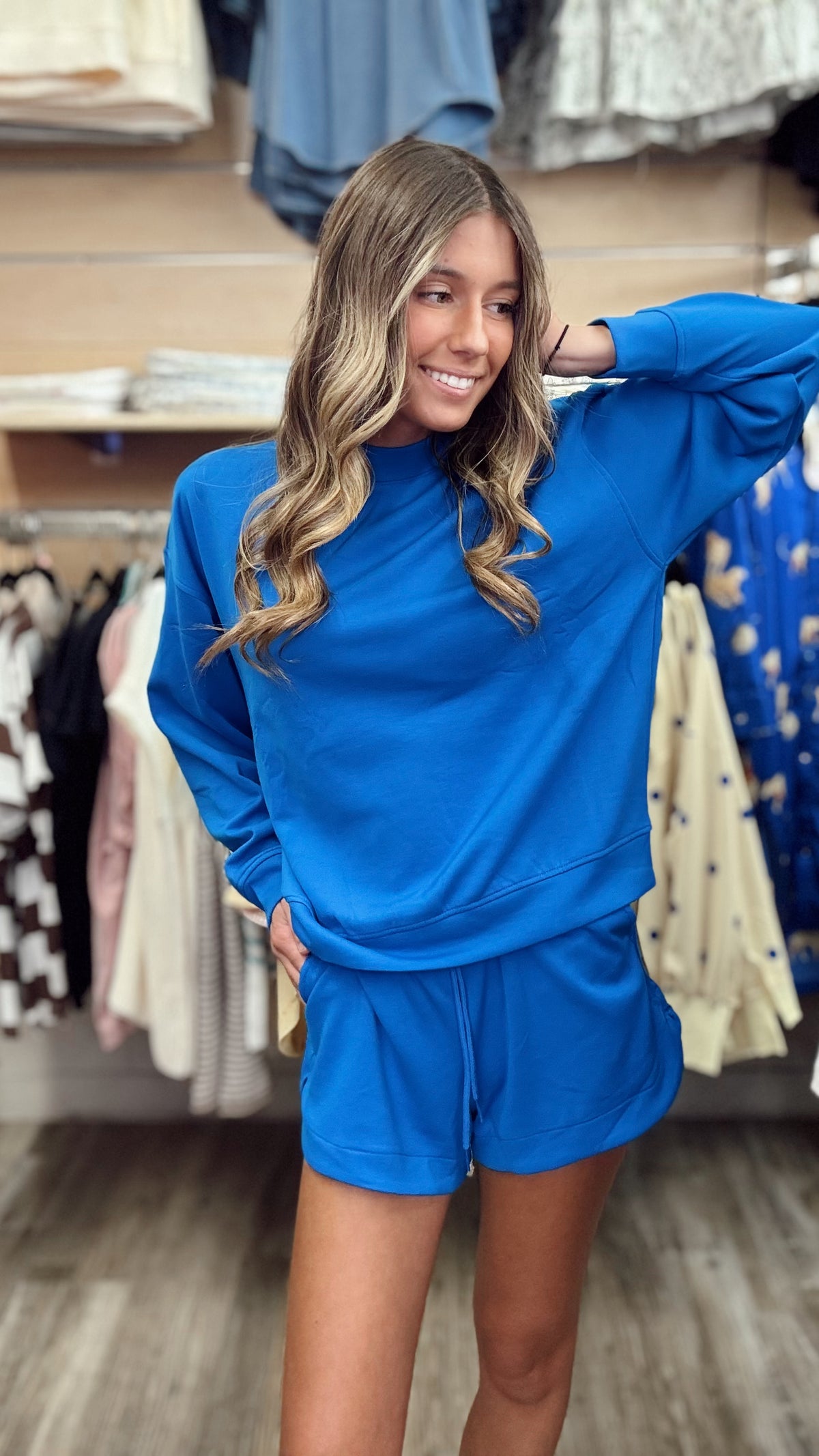 Cozy Cabin 2 Piece Set - Ocean Blue