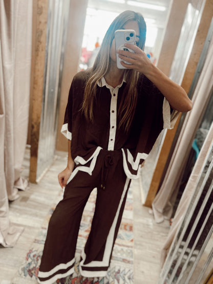 Love You More 2 Piece Set - Chocolate