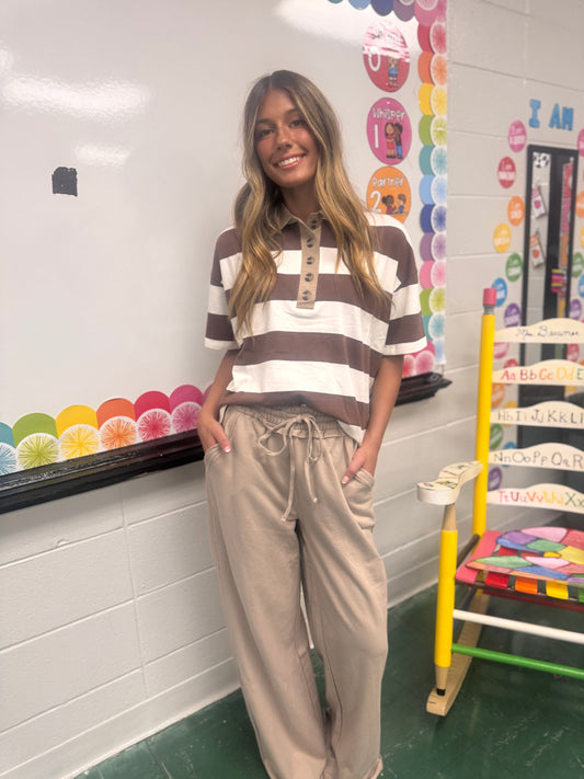 Saved By The Bell Top - Brown