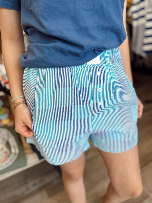 Summer Mix Boxer Shorts - Blue Mix
