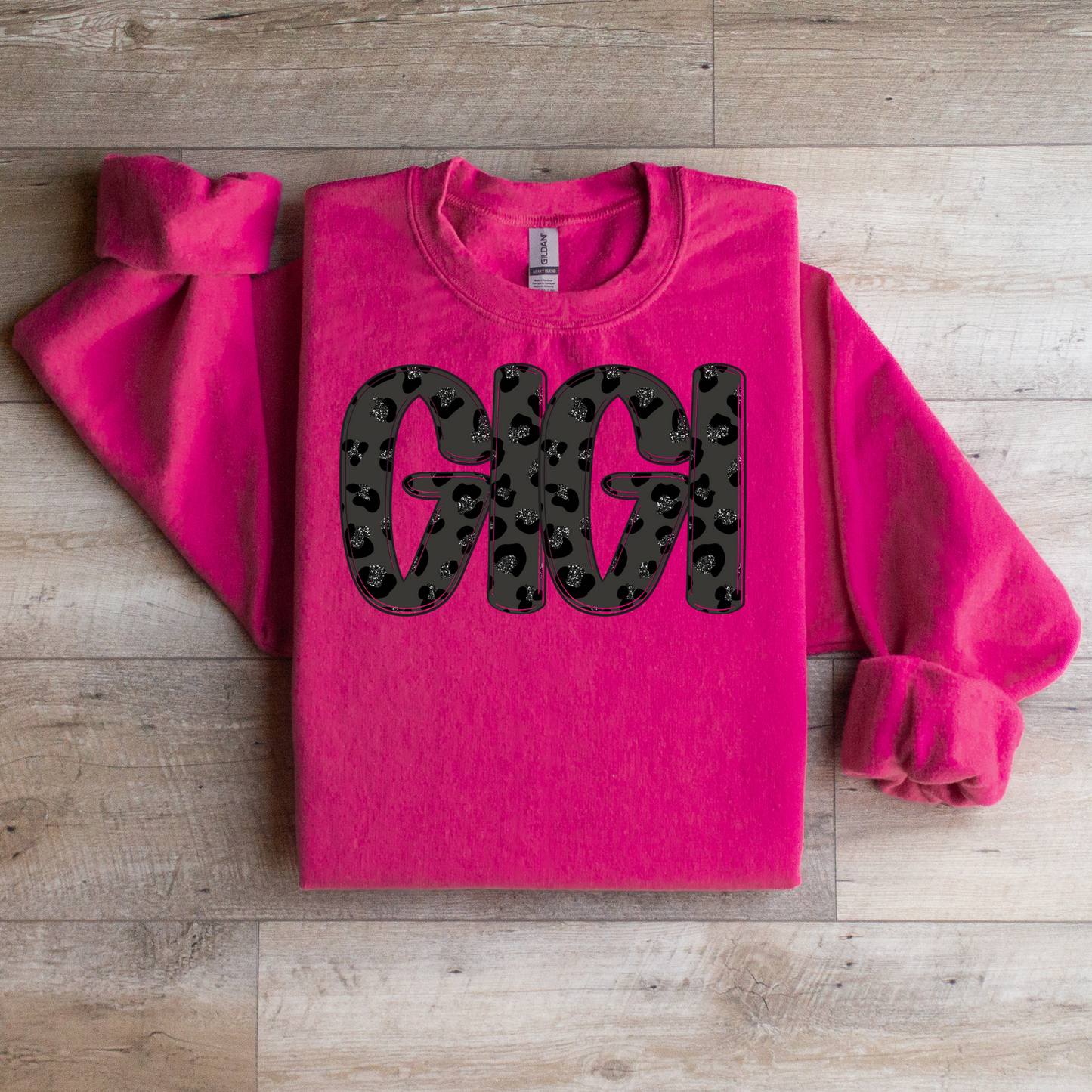 Custom Name Cheetah Graphic Tee