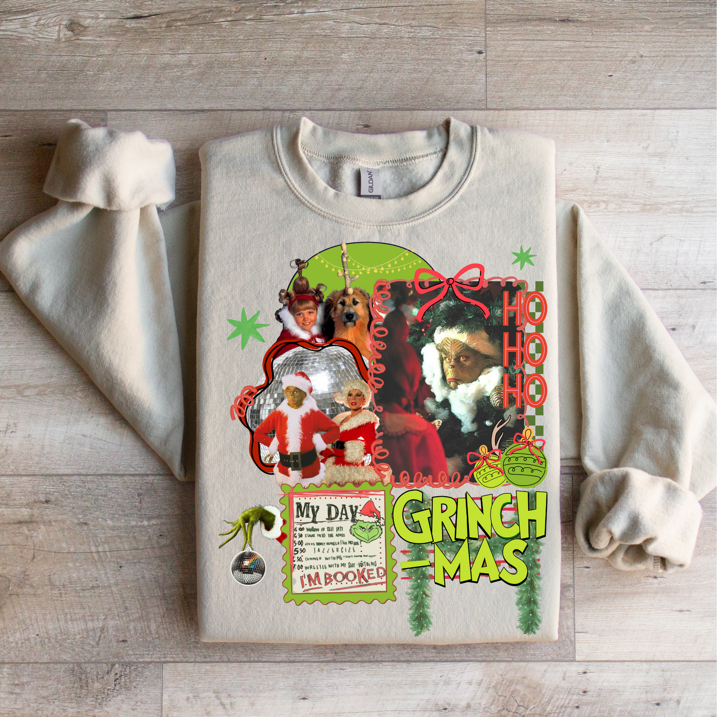 Grinch Collage Graphic Tee