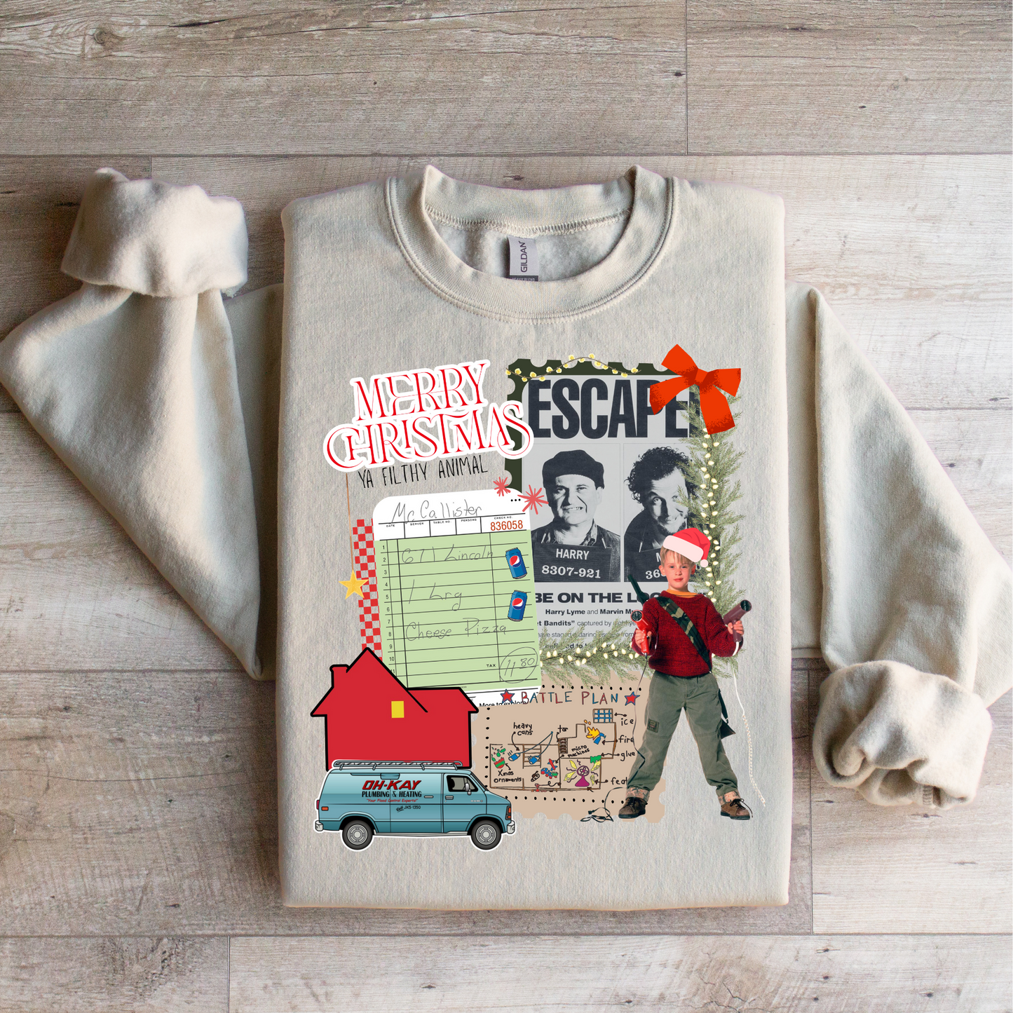Home Alone Collage Graphic Tee