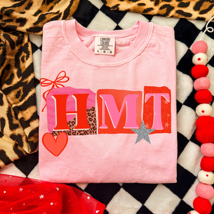 Custom Initials Magazine Letters Graphic Tee