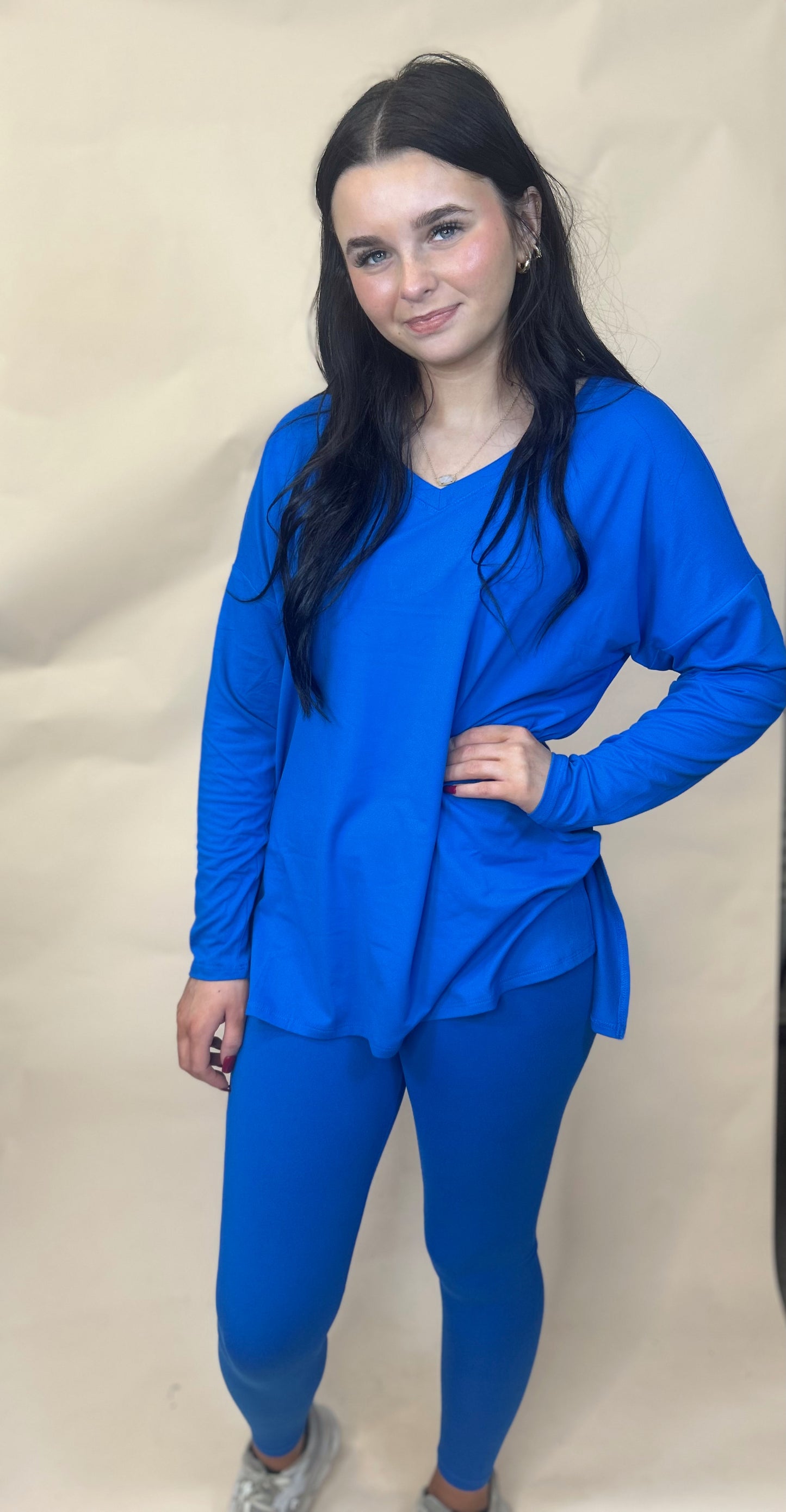 Simply Yours 2 Piece Legging Set - Classic Blue