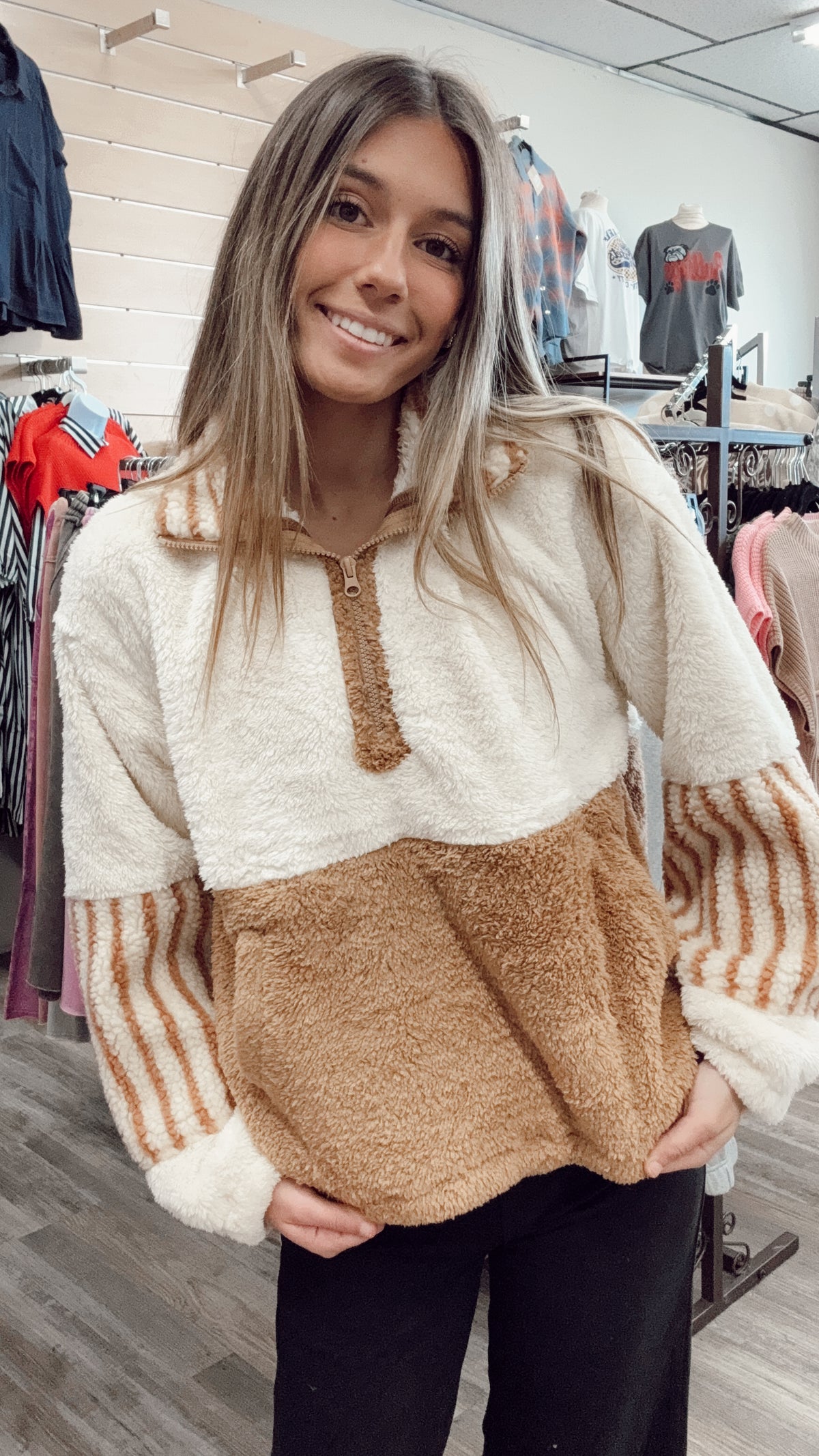 Cozy Little Thing Half-Zip Pullover - Cream