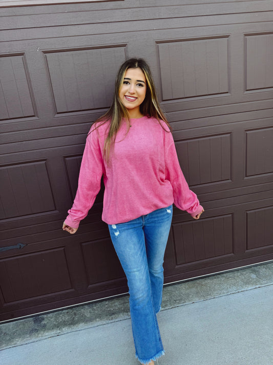 Sweater Weather Oversized Sweater - Taffy