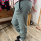 Cozy Queen Jogging Pants - Ash Jade