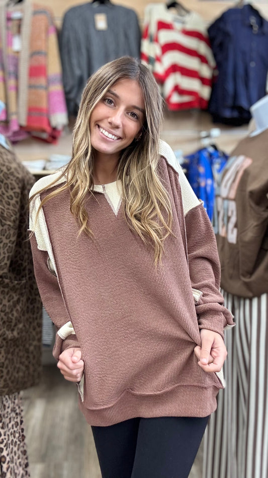 Meet In The Middle Top - Nutmeg