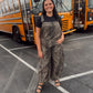 Wild Girl Cheetah Overalls