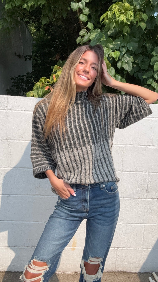 Call Me Maybe Knit Sweater - Black