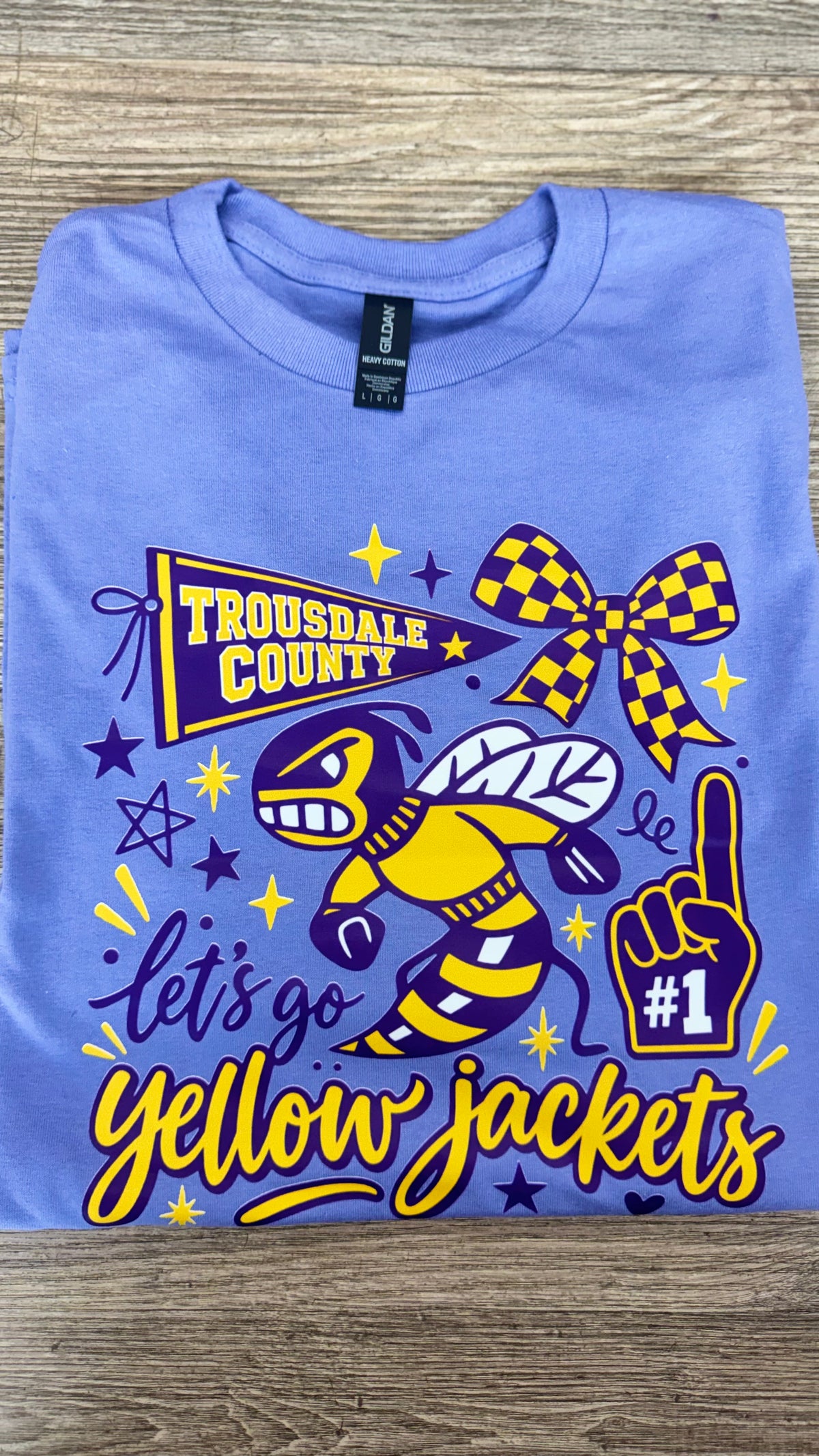 Let's Go Jacket's Light Purple Gildan Graphic Tee - TSABR