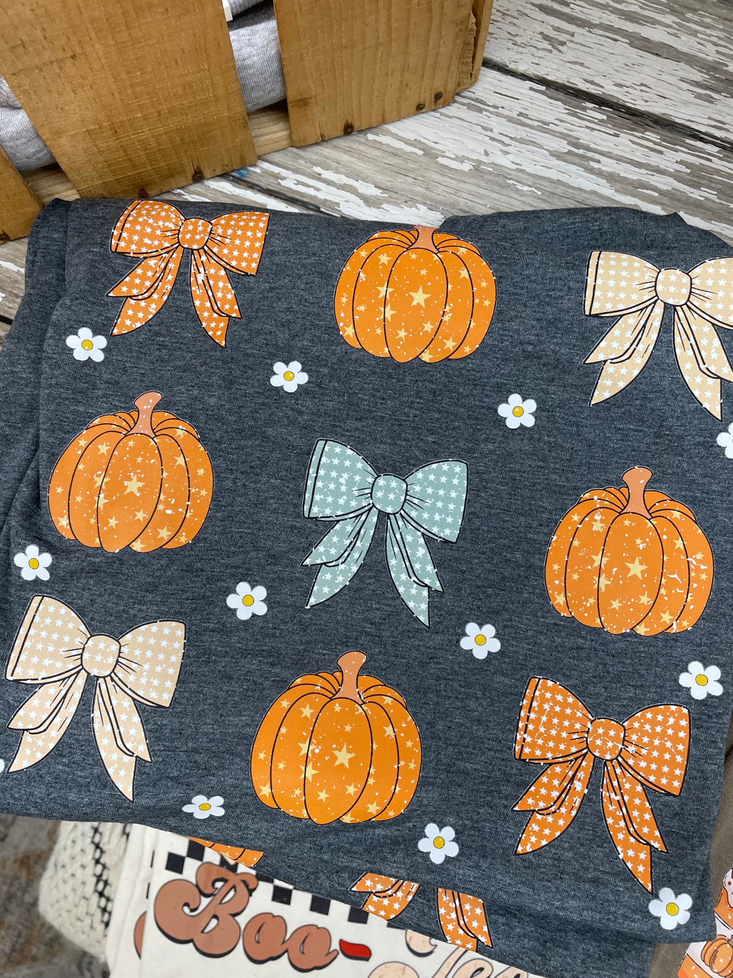 Pumpkins And Bows Graphic Tee