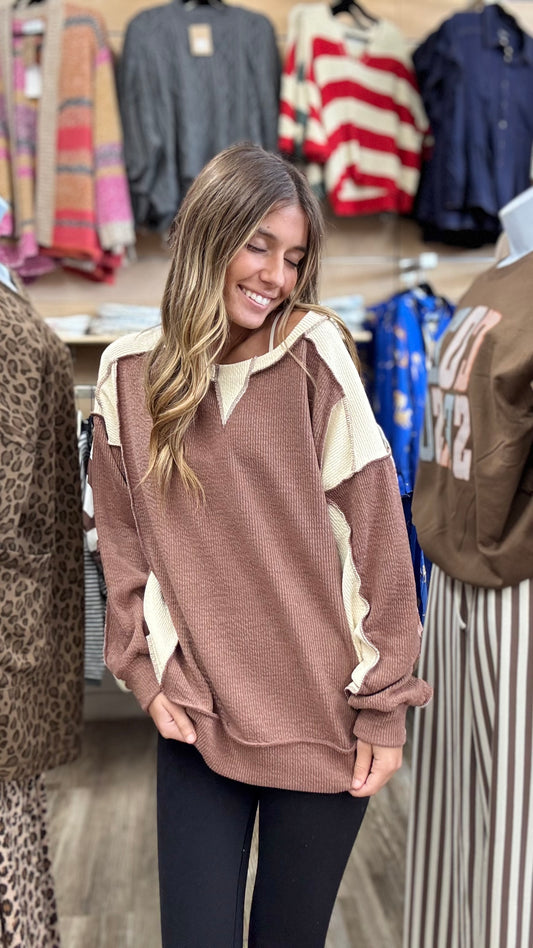 Meet In The Middle Top - Nutmeg