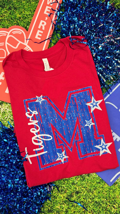 Big M Tigers Star Graphic Tee