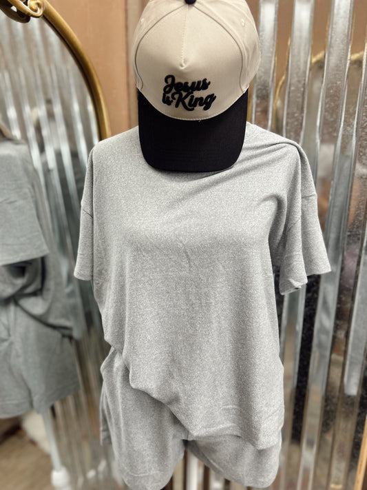 DOORBUSTER Melange Long Sleeve Set - H Grey
