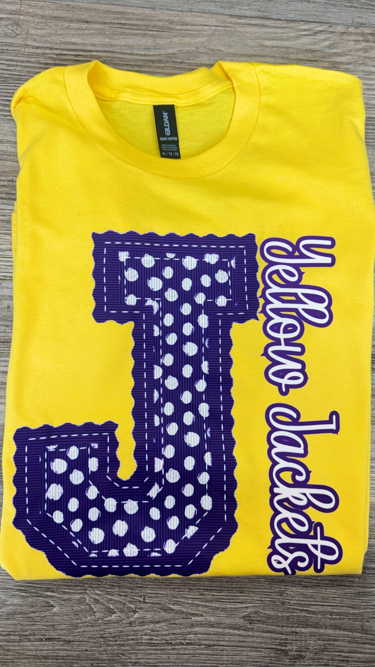 Big J Yellow Gildan Graphic Tee - TSABR