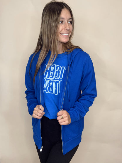 The Chosen Zip Up Hoodie - Royal Blue