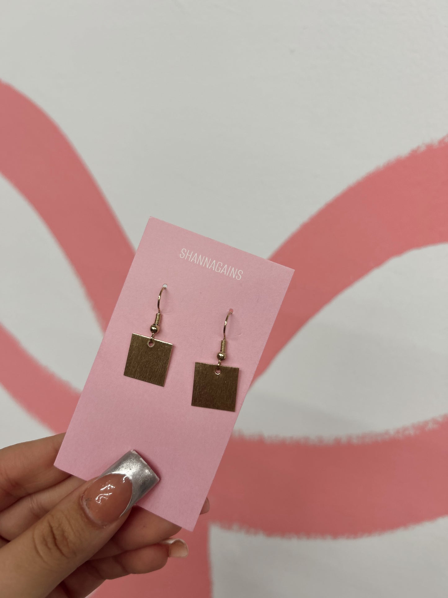 Square Dangle Gold Earrings (19)