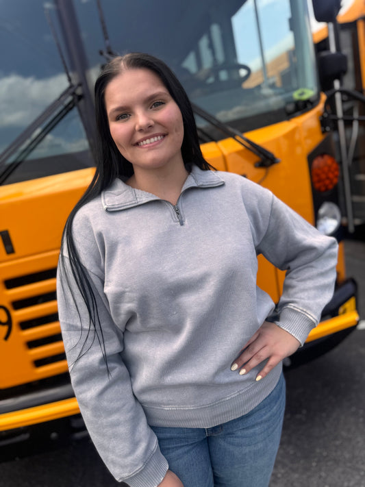 More Ya Know Quarter Zip Sweatshirt - Sleet