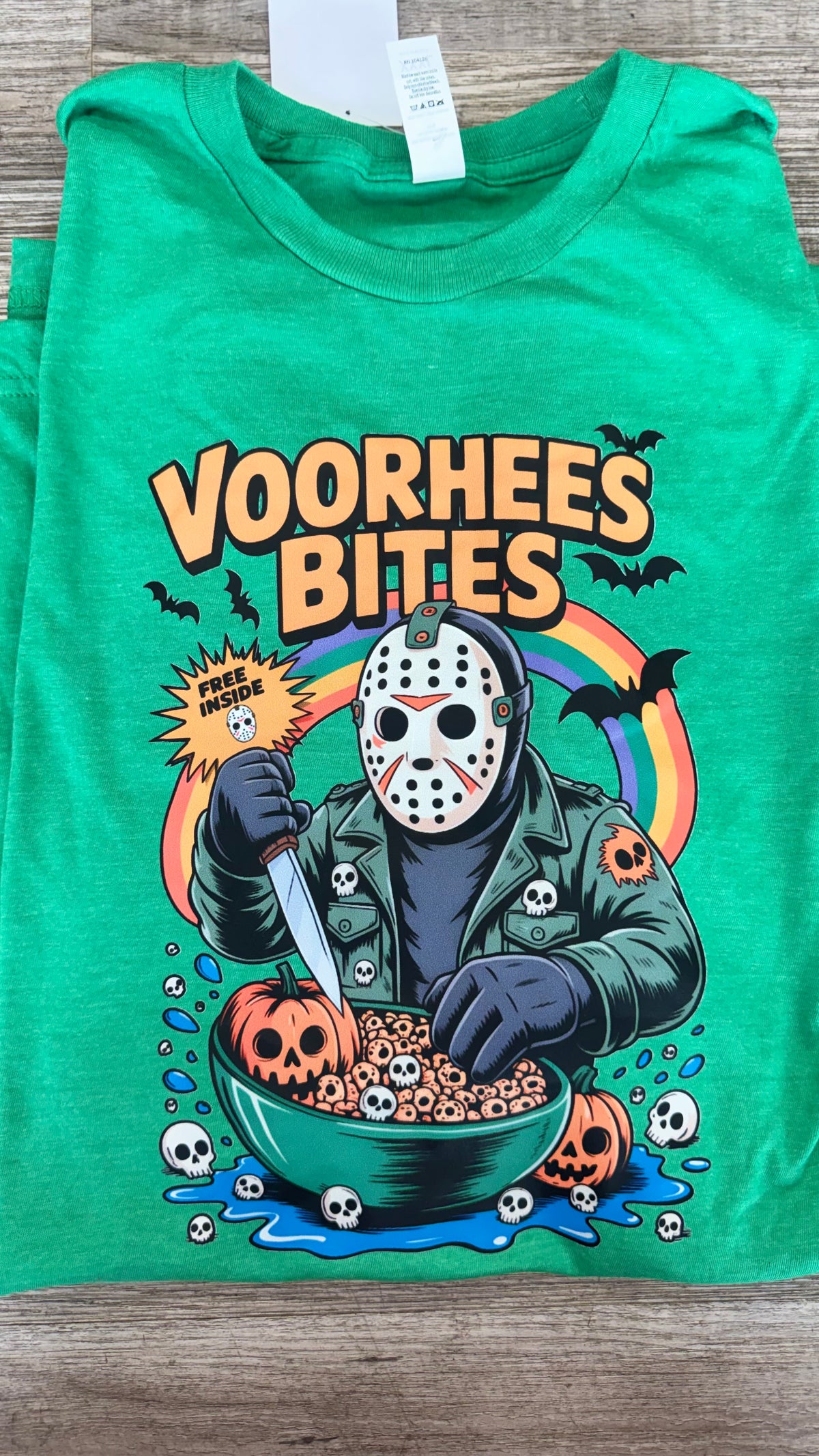 Voohees Bites Green Gildan Graphic Tee - TSABR