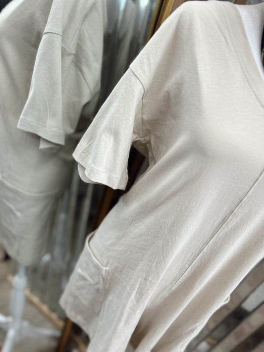 DOORBUSTER Reversible Romper - Sand Beige