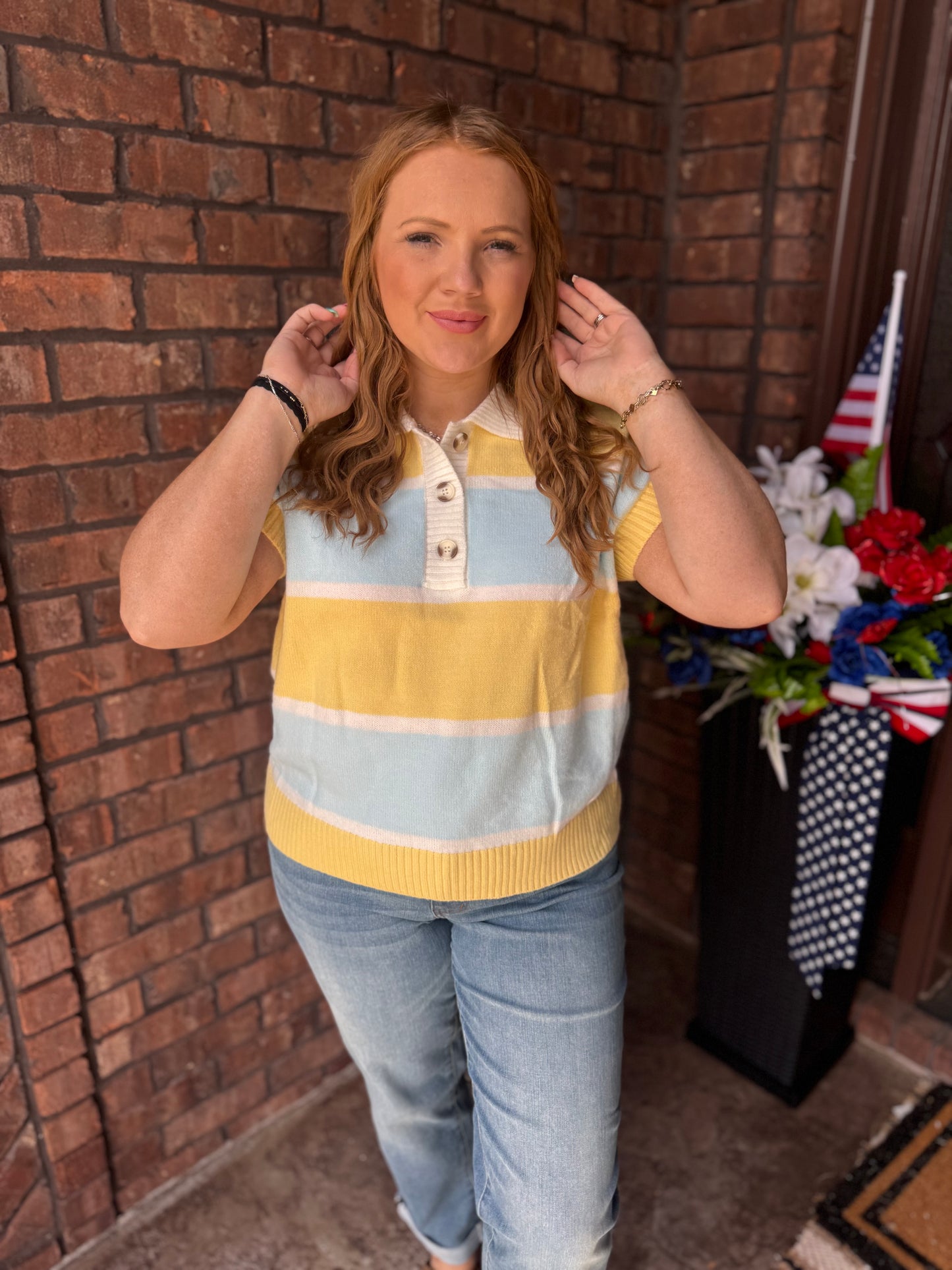 Lemon Drop Striped Top