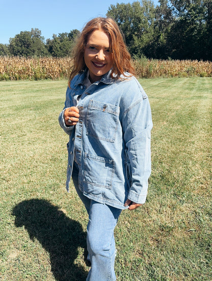 Want It More Blue Jean Jacket