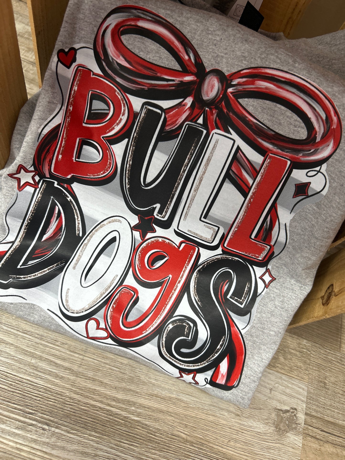 Bulldogs Bow Graphic Tee