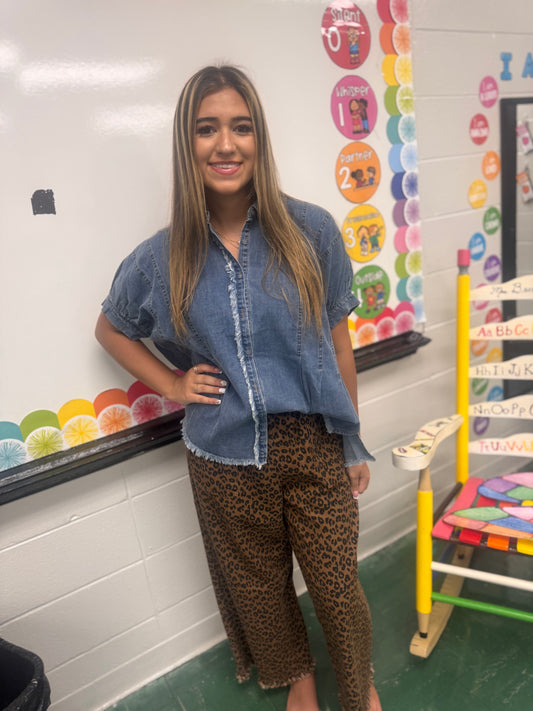 Go Your Own Way Denim Top