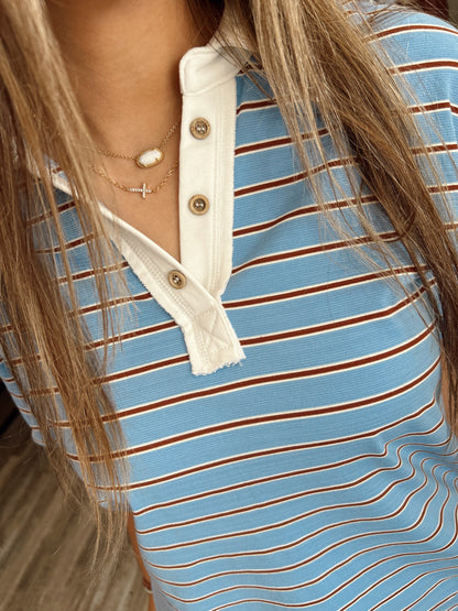 Get With Ya Striped Top