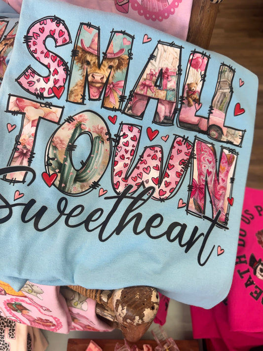 VDAY SALE - Short Sleeve Small Town Sweetheart